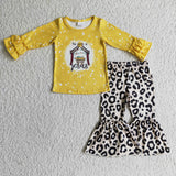 His name is Jesus Yellow Leopard Girl's Set