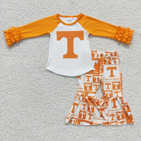 Tennessee Orange Girl's Football Team Set