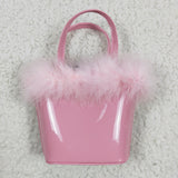 Fashion MY BOOTS Pink Cow Jeans Handbag Girl's Set