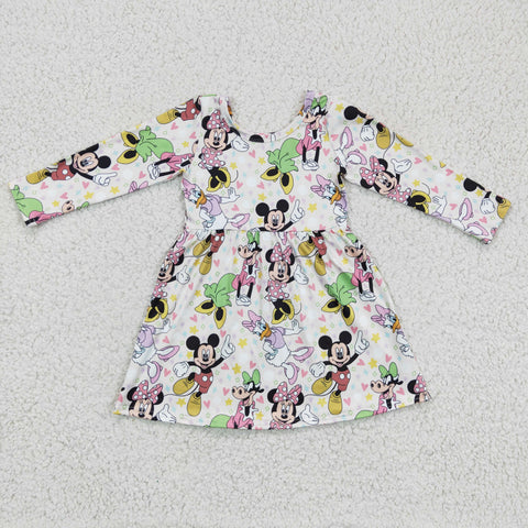 SALE GLD0158 New Cartoon Mouse Cute Girl's Dress