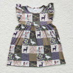 SALE GSD0152 Hunting Camo ArmyGreen Duck Girl's Dress