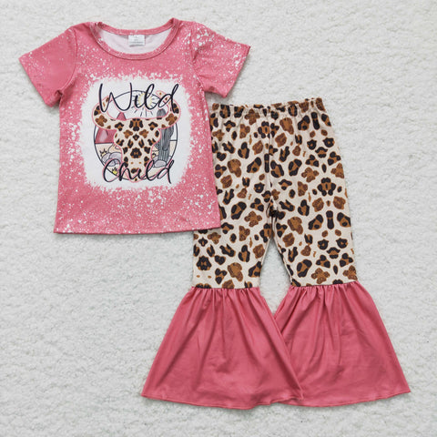 Preorder Wild Child Leopard Cactus Pink Girl's Set