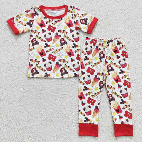 Happy Birthday Red Boy's Set Pajamas