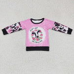 Girl's Just A Girl who loves cows Pink Shirt Top