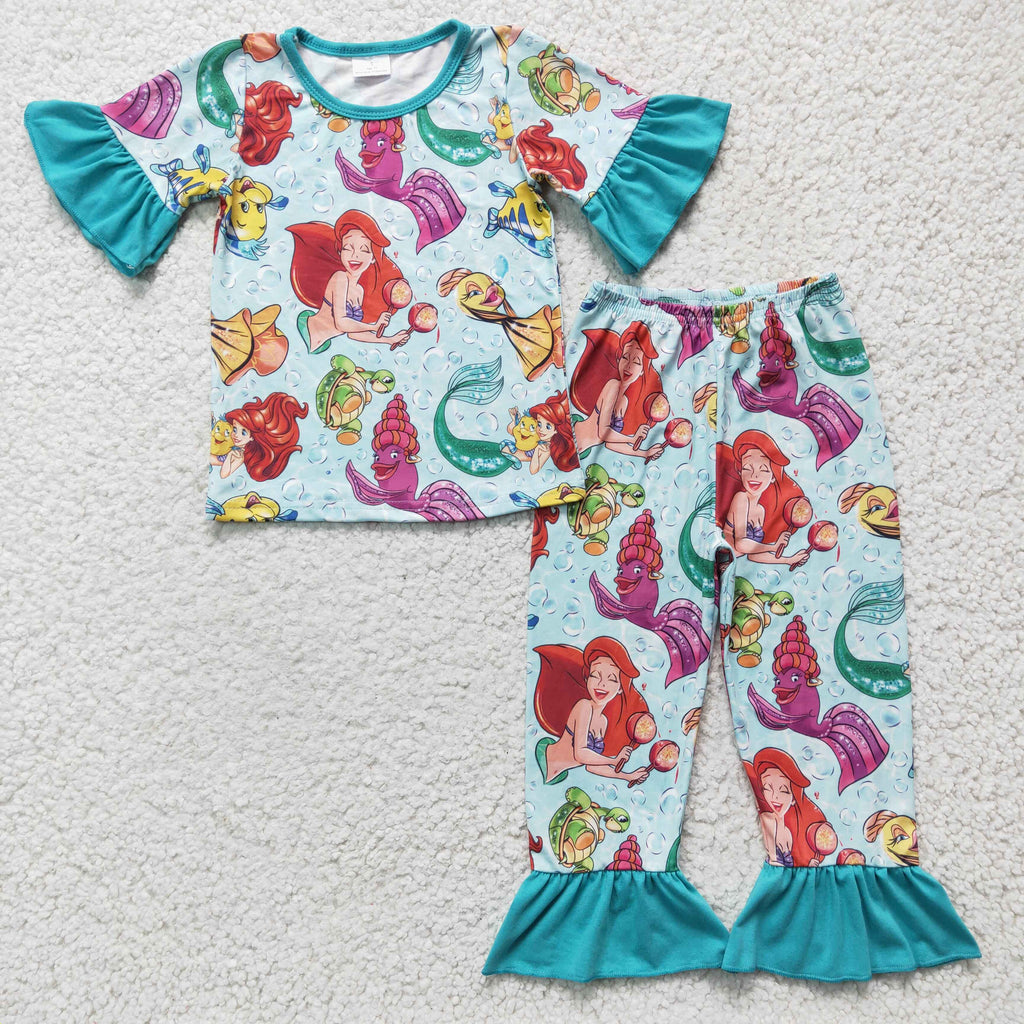 Girls mermaid online pajamas