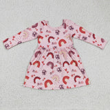 Valentine's Day XOXO Rainbow Love Girl's Dress