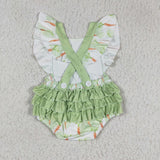 Easter Carrot Rabbit Green Girl's Boy's Matching Clothes