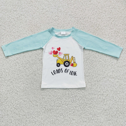 Boy's Loads of love blue Shirt Top