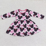SALE GLD0162 Cartoon XOXO Pink Cute Girl's Dress