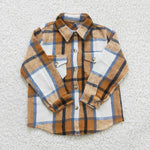 New Children's Plaid Flannel Shirt Boy's Girl's Shirt