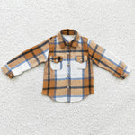 New Children's Plaid Flannel Shirt Boy's Girl's Shirt