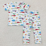 SALE BSPO0062  New Fish Hook Boy's Set Pajamas