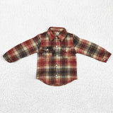 New Children's Plaid Flannel Shirt Boy's Girl's Shirt