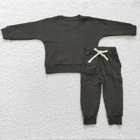 SALE BLP0160 Boutique New Dark 2 Pcs Sweater Set