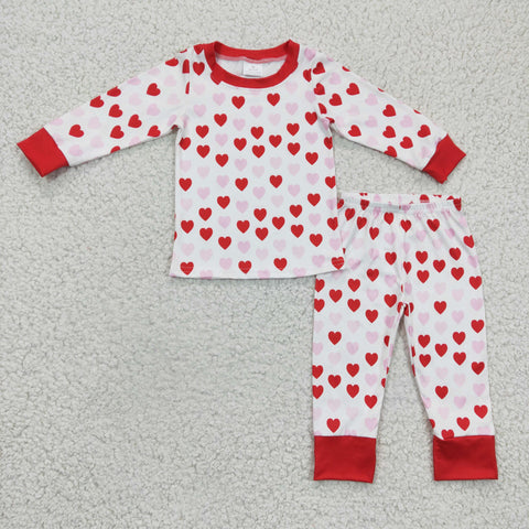 LOVE Red Girl's Set Pajamas