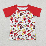 Boy's Happy Birthday Red Cute Shirt Top