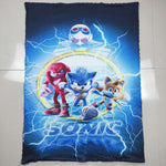 Cartoon Blue Newborn Baby Blanket