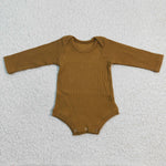 SALE LR0266 Turmeric Newborn Sweater Romper