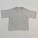 SALE GT0142 Grey Short Sleeves Kid's Sweater