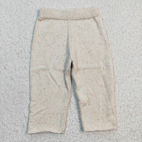 SALE P0065 creamy white Kid's Sweater Pants