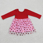 Valentine's Day LOVE Red Pink Tulle Girl's Dress