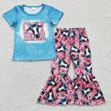 GSPO0415 Heifer Blue Pink Girl's Set