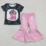 GSPO0499 Let's Go Girls Light Pink Leather Girl's Set