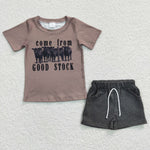 BSSO0193 New Come from good stock Boy's Shorts Set