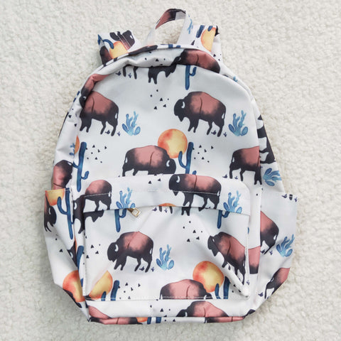 BA0043 Fashion Western Cow Cactus Backpack Bag