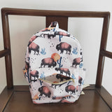 BA0043 Fashion Western Cow Cactus Backpack Bag