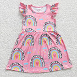 GSD0248 Summer Rainbow Pink Girl's Dress