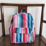 BA0046 Fashion Western Stripe Backpack Bag