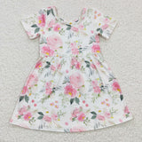 SALE GSD0274 Flower Pink Girl's Dress