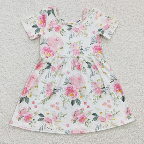 SALE GSD0274 Flower Pink Girl's Dress