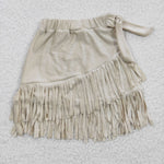 GLK0008 Fashion Girl's New Boutique Gream Tassel Girl's Skirt