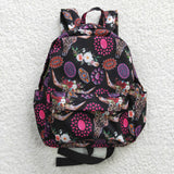 BA0042 Fashion Western Flower Backpack Bag