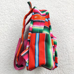 BA0040 Fashion Western Orange Stripe Backpack Bag