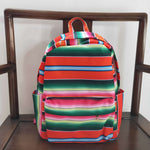 BA0040 Fashion Western Orange Stripe Backpack Bag