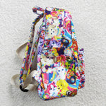 BA0047 Fashion Lisa Frank Tiger Purple Backpack Bag