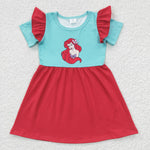 SALE GSD0250 Cartoon Princess Red Cute Girl's Dress