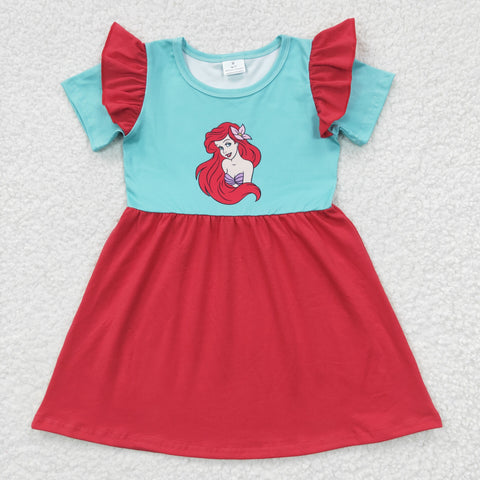 SALE GSD0250 Cartoon Princess Red Cute Girl's Dress