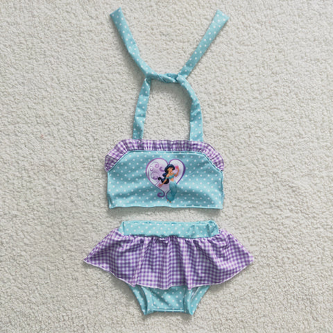 S0056 Summer Cartoon Princess Cute Girl's Swimsuit