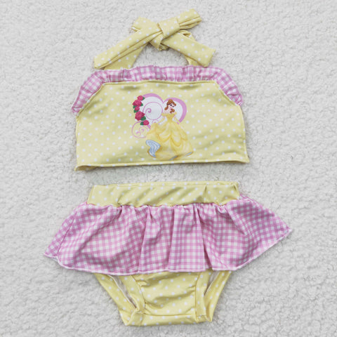 S0055 Summer Cartoon Princess Cute Girl's Swimsuit