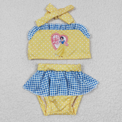 S0060 Summer Cartoon Princess Cute Girl's Swimsuit