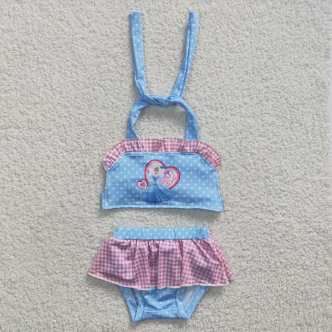 S0059 Summer Cartoon Princess Cute Girl's Swimsuit