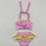 S0058 Summer Cartoon Princess Cute Girl's Swimsuit