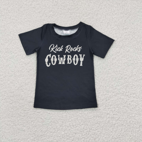 GT0169 Kick Rocks Cowboy Girl's Shirt Top