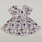GSD0290 Cartoon Mouse castaway Ocean Girl's Dress