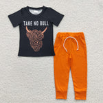 BSPO0099 Take No Bull Cow Orange Boy's Set