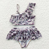 S0078 Summer Camo Hunting Girl's Swimsuit